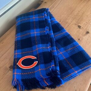 Chicago bears blue and orange blanket scarf, from Little Earth Productions.